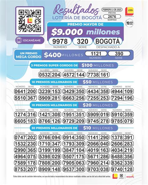 loteria de bogota hoy ultimo sorteo